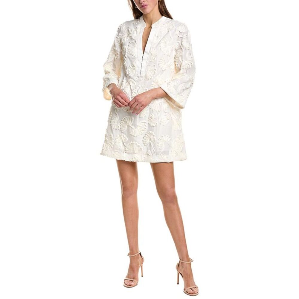 English Factory Womens Shell Collar Mini Dress, White